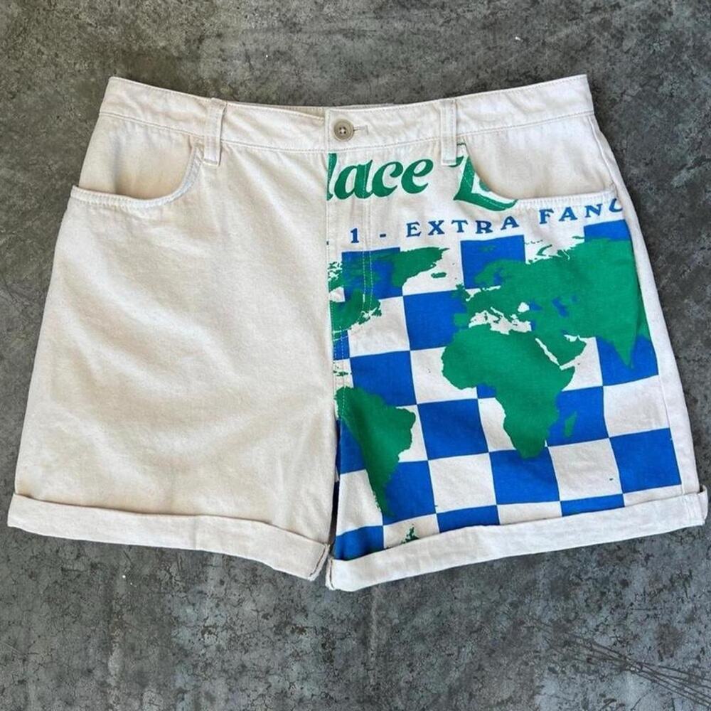 Vans Shorts No Place Like Home World Map Canvas Women's 30 Extra Fancy Rare